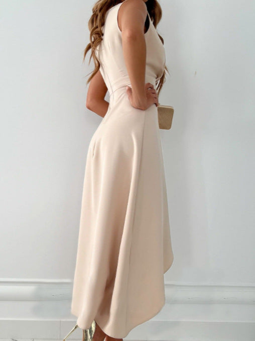 Elegant Sleeveless V-Neck Dress