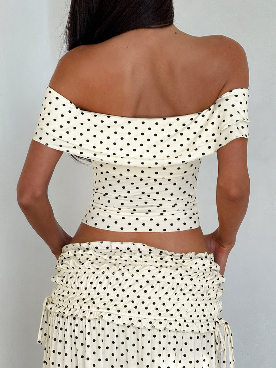 Conjunto dos piezas de lunares