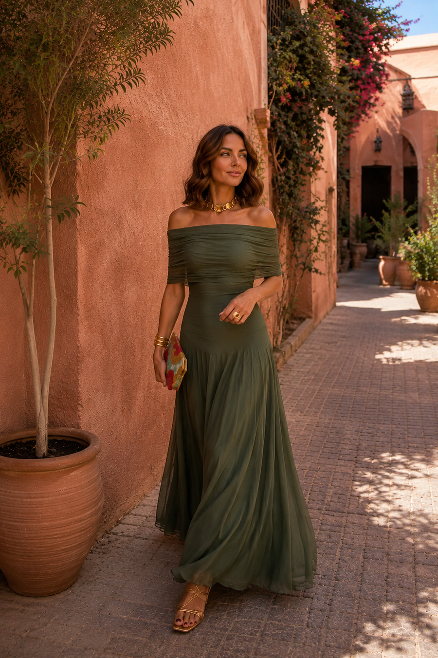 Vestido de Toledo en verde