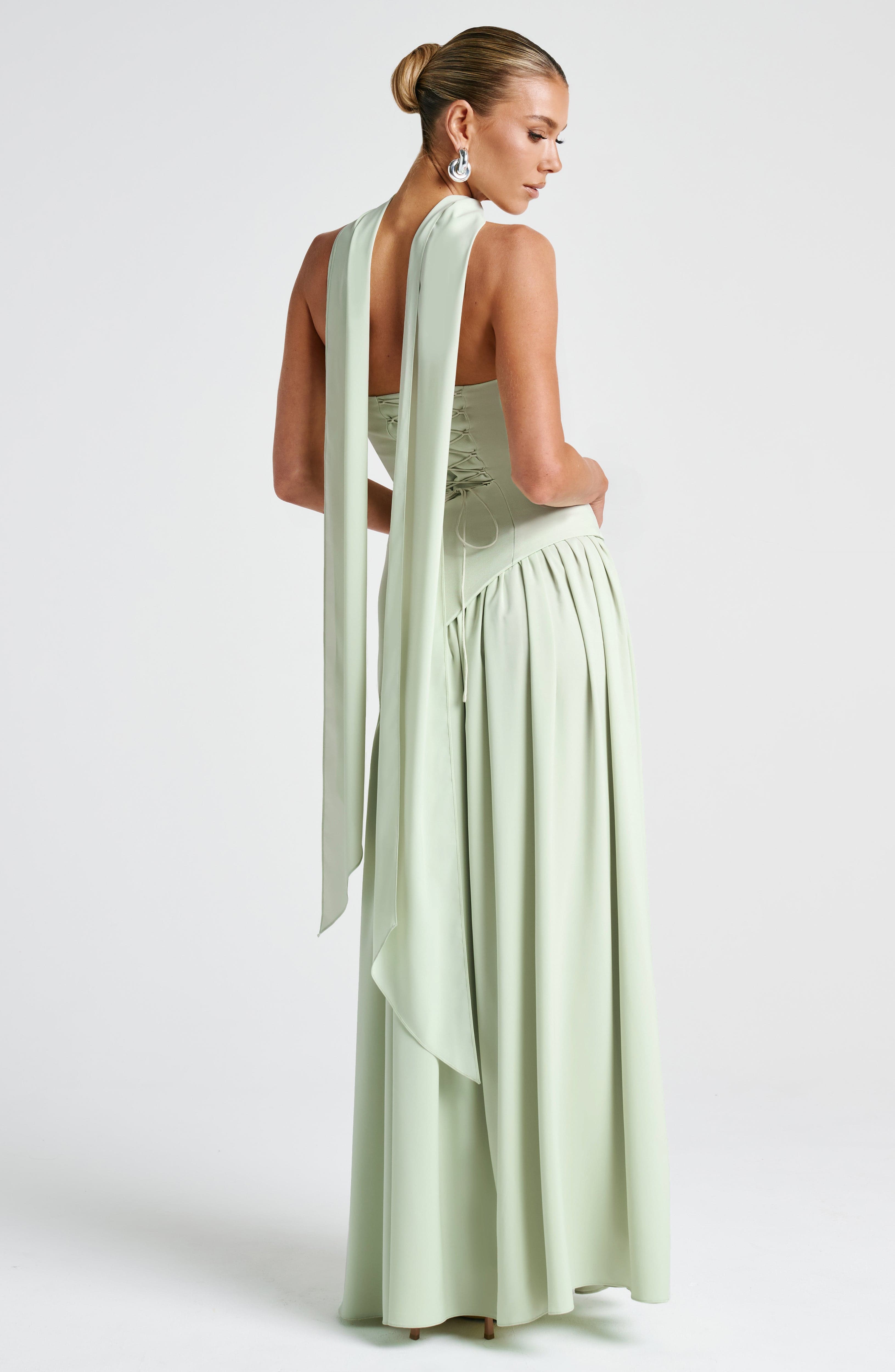 Maliyah Maxi Dress - Mint Dress Babyboo Fashion Premium Exclusive Design
