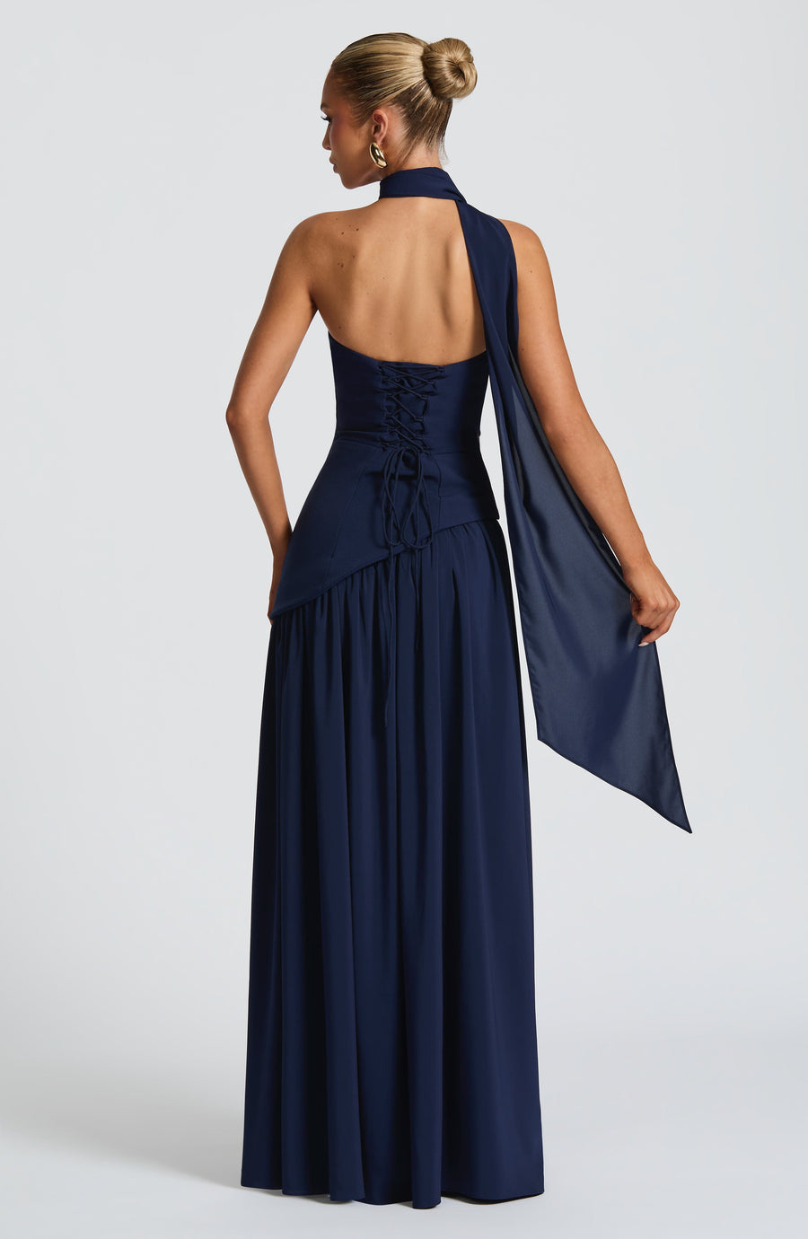Maliyah Maxi Dress - Navy Dress Babyboo Fashion Premium Exclusive Design